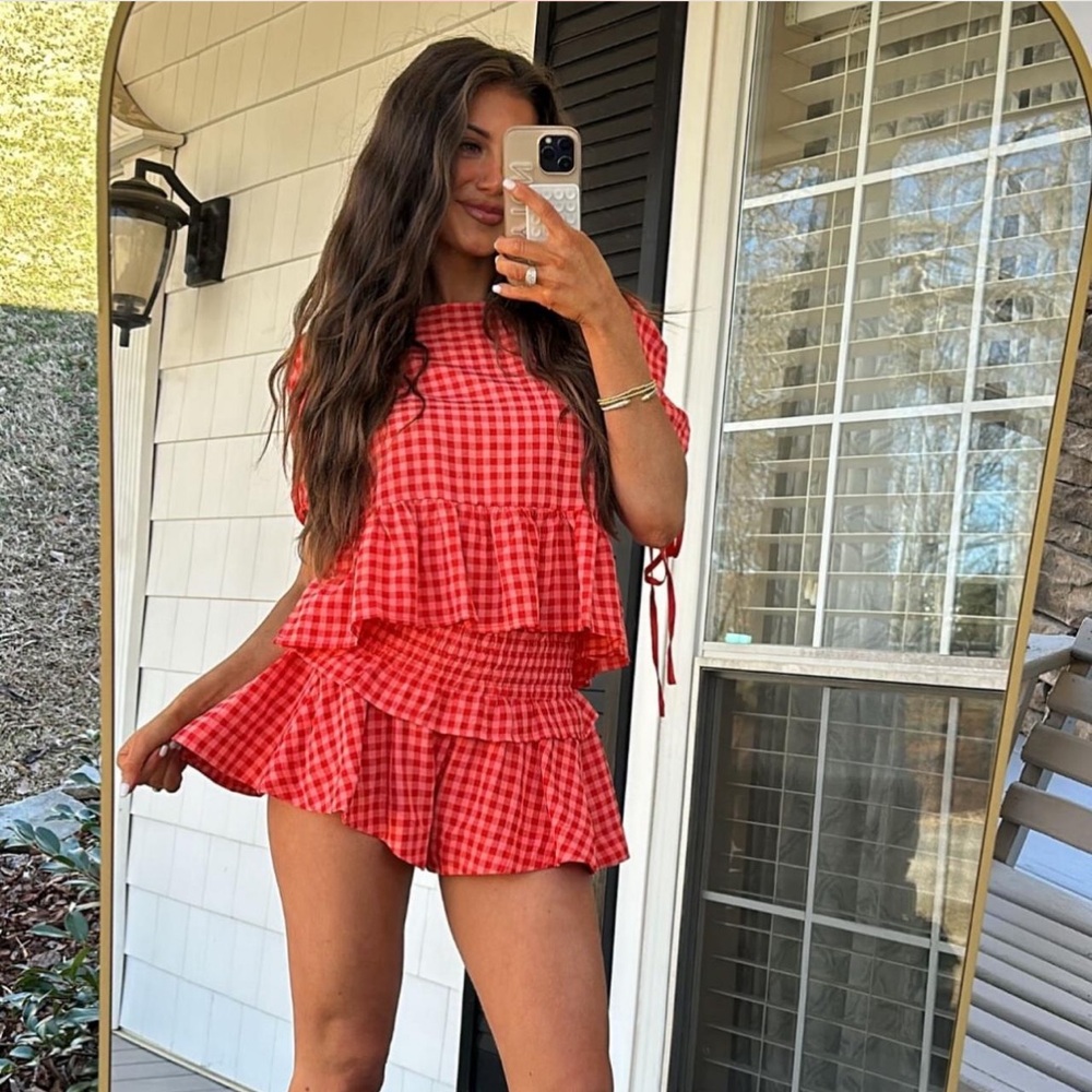 These Three Boutique Gingham Set